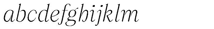 Lubea Serif Sf Lubea Serif Thin Italic FONT