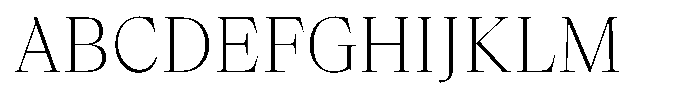 Lubea Serif Sf Lubea Serif Thin Font UPPERCASE