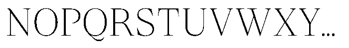 Lubea Serif Sf Lubea Serif Thin Font UPPERCASE