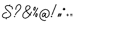 Lubiedo Regular Font OTHER CHARS