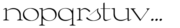 Lucaria Light Font LOWERCASE