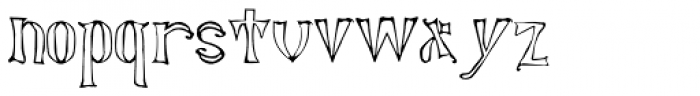 Lucas Brandis Voided Font LOWERCASE