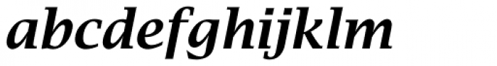 Lucida Bright EF Demi Bold Italic Font LOWERCASE