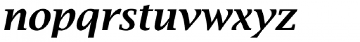 Lucida Bright EF Demi Bold Italic Font LOWERCASE
