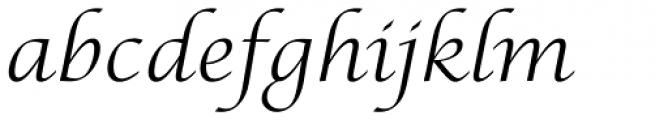 Lucida Calligraphy Std Light Font LOWERCASE