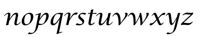 Lucida Calligraphy Std Regular Font LOWERCASE