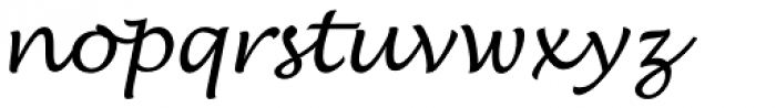 Lucida Handwriting EF Font LOWERCASE