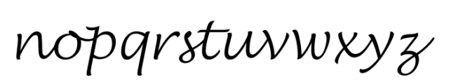 Lucida Handwriting Std Light Font LOWERCASE