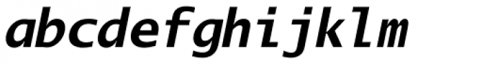 Lucida Mono EF Bold Italic Font LOWERCASE