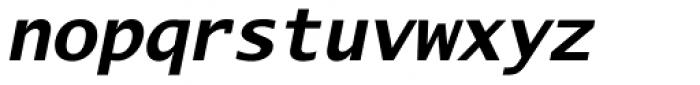 Lucida Mono EF Bold Italic Font LOWERCASE
