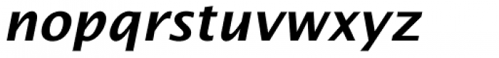 Lucida Sans EF Demi Bold Italic Font LOWERCASE