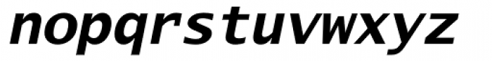 Lucida Sans Typewriter Bold Oblique Font LOWERCASE