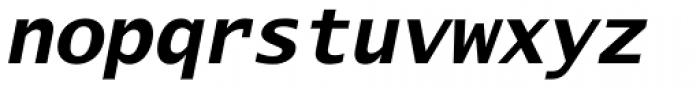 Lucida Sans Typewriter M Bold Oblique Font LOWERCASE