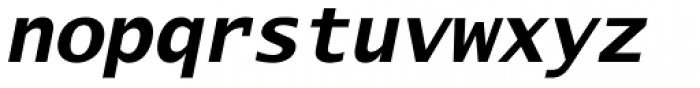 Lucida Sans Typewriter Std Bold Obl Font LOWERCASE