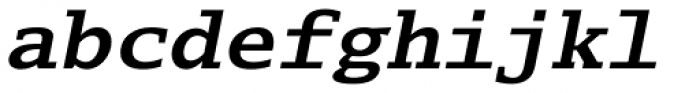 Lucida Typewriter EF Bold Oblique Font LOWERCASE