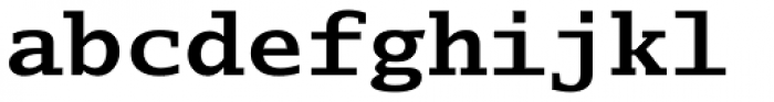 Lucida Typewriter EF Bold Font LOWERCASE