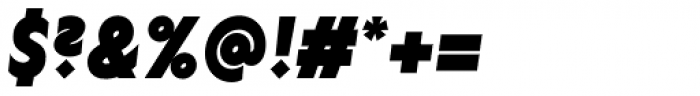 Lucifer Sans Condensed Black Italic Font OTHER CHARS