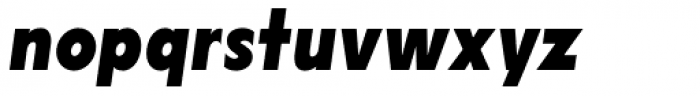 Lucifer Sans Condensed ExtraBold Italic Font LOWERCASE