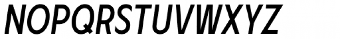 Lucifer Sans Condensed Regular Italic Font UPPERCASE