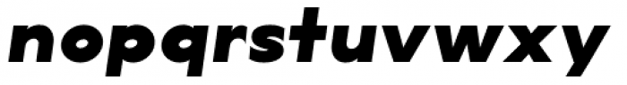 Lucifer Sans Expanded Black Italic Font LOWERCASE