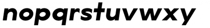 Lucifer Sans Expanded Bold Italic Font LOWERCASE