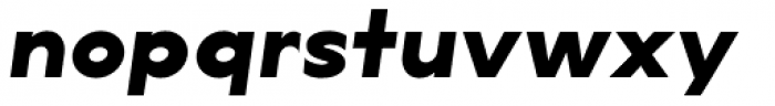 Lucifer Sans Expanded ExtraBold Italic Font LOWERCASE