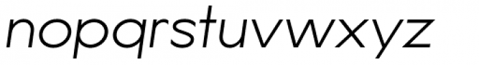 Lucifer Sans Expanded ExtraLight Italic Font LOWERCASE