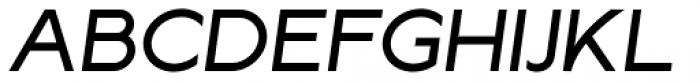 Lucifer Sans Expanded Regular Italic Font UPPERCASE