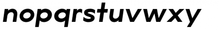 Lucifer Sans Expanded SemiBold Italic Font LOWERCASE