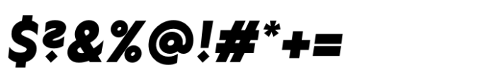 Lucifer Sans ExtraBold Italic Font OTHER CHARS