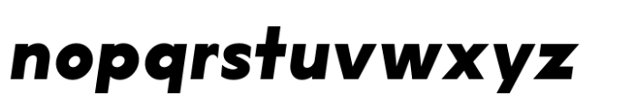 Lucifer Sans ExtraBold Italic Font LOWERCASE