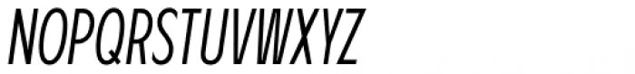 Lucifer Sans ExtraCondensed ExtraLight Italic Font UPPERCASE