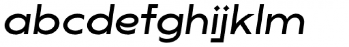 Lucifer Sans ExtraExpanded Regular Italic Font LOWERCASE