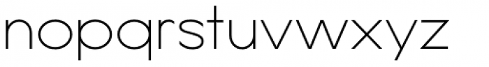 Lucifer Sans ExtraExpanded Thin Font LOWERCASE