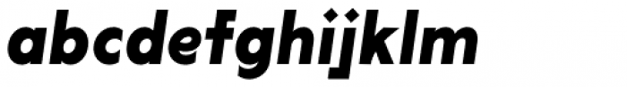 Lucifer Sans SemiCondensed Bold Italic Font LOWERCASE