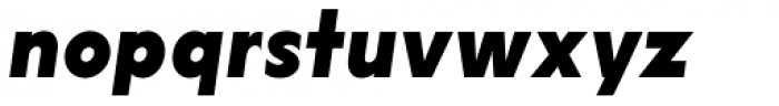 Lucifer Sans SemiCondensed ExtraBold Italic Font LOWERCASE