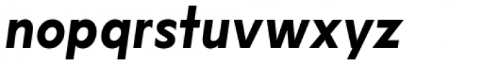 Lucifer Sans SemiCondensed SemiBold Italic Font LOWERCASE