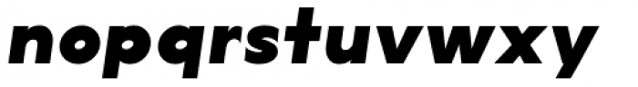 Lucifer Sans SemiExpanded Black Italic Font LOWERCASE
