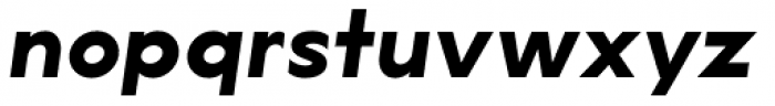 Lucifer Sans SemiExpanded Bold Italic Font LOWERCASE