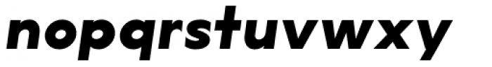 Lucifer Sans SemiExpanded ExtraBold Italic Font LOWERCASE