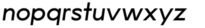 Lucifer Sans SemiExpanded Regular Italic Font LOWERCASE