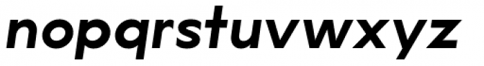 Lucifer Sans SemiExpanded SemiBold Italic Font LOWERCASE