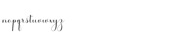 Lucinta Font LOWERCASE