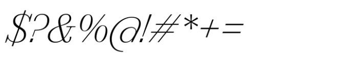 Lucius Light Italic Font OTHER CHARS