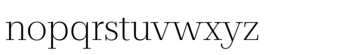 Lucius Light Font LOWERCASE
