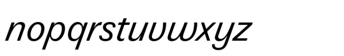 Lucius Sans Book Italic Font LOWERCASE