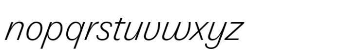 Lucius Sans Light Italic Font LOWERCASE