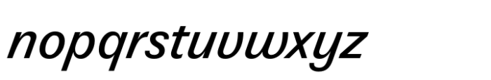 Lucius Sans Medium Italic Font LOWERCASE