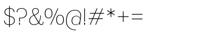 Lucius Sans Thin Font OTHER CHARS