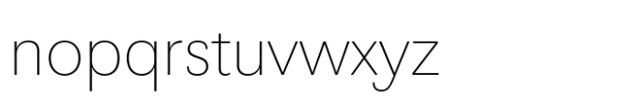 Lucius Sans Thin Font LOWERCASE